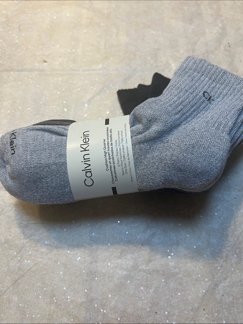 #3157** Calvin Klein Men’s Gray Cushioned Ankle Socks